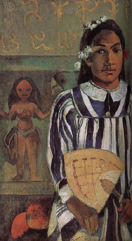 Paul Gauguin De Mana ancestors oil painting picture